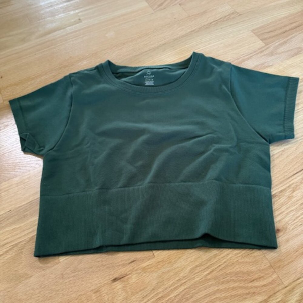Aerie OFFLINE Sidewalk Seamless Cropped T-Shirt